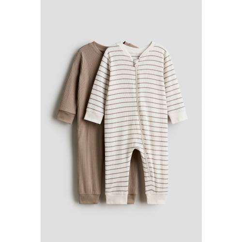 2-PACK COTTON PAJAMA JUMPSUITS