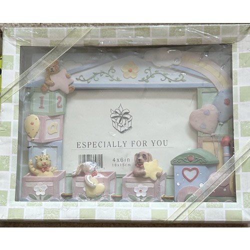 YOUNG'S INC ESPECIALLY FOR YOU BABY TRAIN PHOTO FRAME!  NWT  4x6 Photo