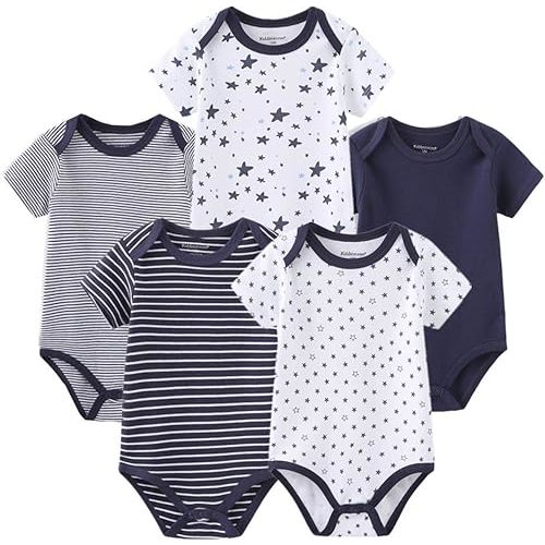 Kiddiezoom Unisex Newborn Baby Short-Sleeve Bodysuit Baby Layette Essentials Giftset Clothing Set