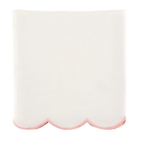 Scallop Crib Skirt in Blush | Caitlin Wilson