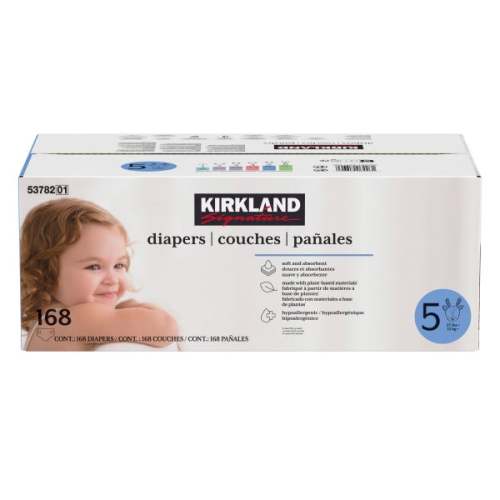 Kirkland Signature Diapers, Sizes 3 - 6