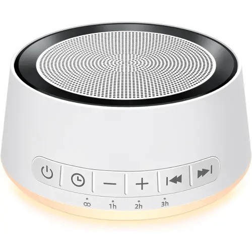 Sound Machine White Noise Machine with 30 Soothing Sounds 12 Colors Night Light Sleep Machine for Baby Kids Adults Brown Nosie Machine Pink Noise Machine with 32 Volume Levels for Office Home Travel