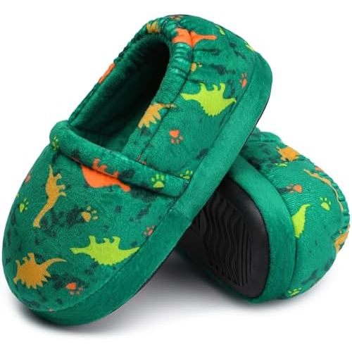 Kids Slippers Boys House shoes Anti Skid Bedroom Dinosaur