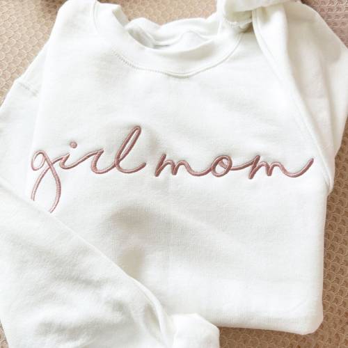 Girl Mom Personalized Crewneck Sweatshirt Personalized Crew - Etsy