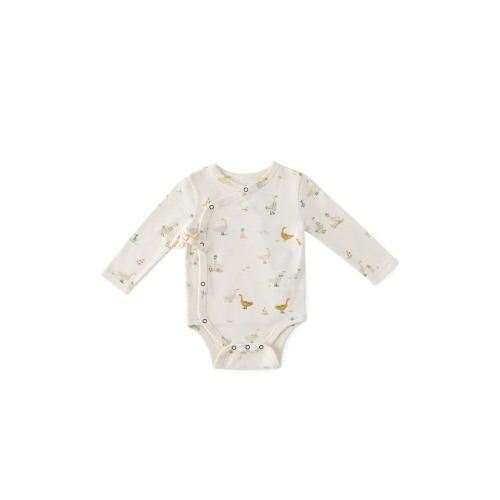 Long Sleeve Organic Cotton Bodysuit, 3-6M