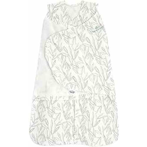 HALO 100% Cotton Sleepsack Swaddle, 3-Way Adjustable Wearable Blanket, TOG 1.5, Leaves, Small, 3-6 Months