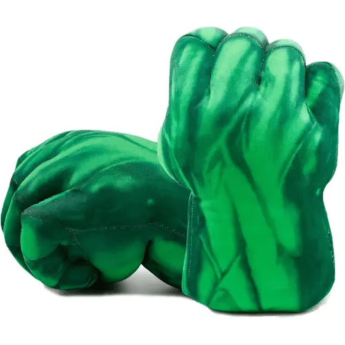 Superhero Gloves Kids Boxing Plush Hands Fists Gloves Toys Christmas for Boys and Girls (Green)