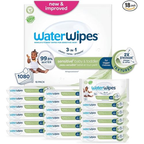 WaterWipes, 1080 Count (18 Packs)