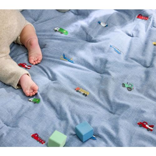 Trace Transportation Baby Quilt | Pottery Barn Kids