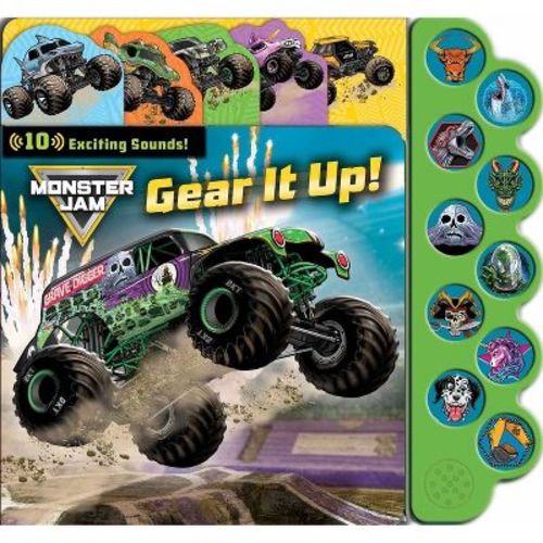 Monster Jam: Gear It Up! - (10-button Sound Books) By Delaney Foerster (board Book)
