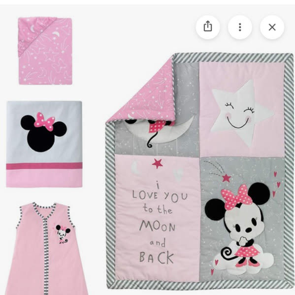 minnie mouse bsby dodnsy nursery crib 4 piece set - Google Search