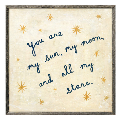 My Sun, My Moon (Grey Wood) - Art Print – Sugarboo & Co