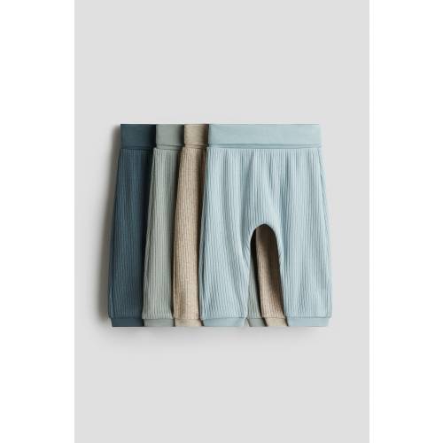 4-PACK RIBBED COTTON PANTS