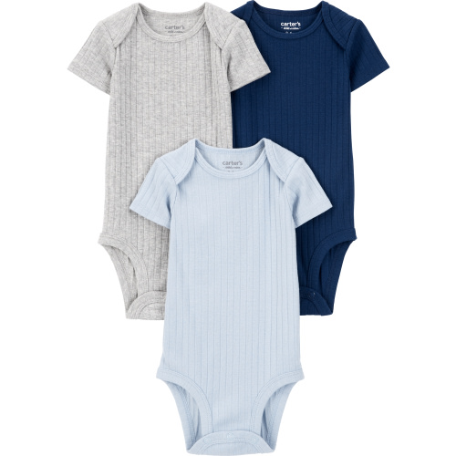Carter's Child of Mine Baby Boy Bodysuits, 3-Pack, Sizes Preemie-18 Months