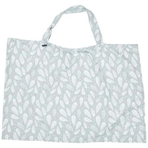 Bebe au Lait Premium Cotton Nursing Cover, Lightweight and Breathable Cotton, Open Neckline, One Size Fits All - Fern