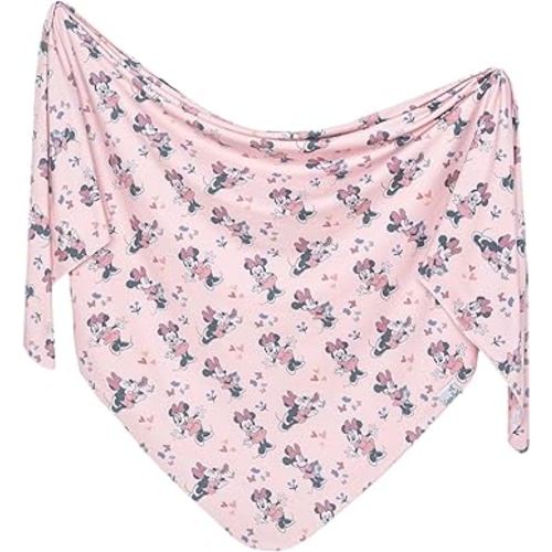 Copper Pearl Large Premium Knit Baby Swaddle Receiving Blanket Minnie Mouse