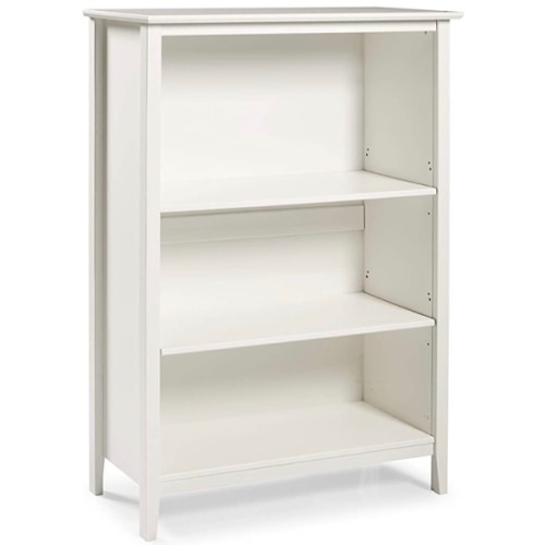 Alaterre Furniture Simplicity Tall Bookcase, White