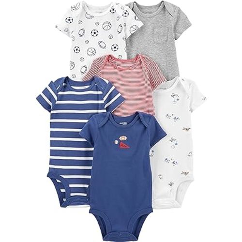 Simple Joys by Carter's baby-boys 6-pack Short-sleeve Bodysuit