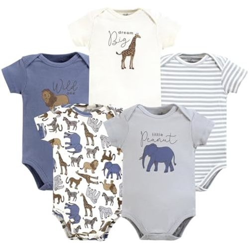 Touched by Nature Unisex Baby Organic Cotton Bodysuits