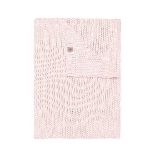Chunky Knit Toddler Blanket in Blush