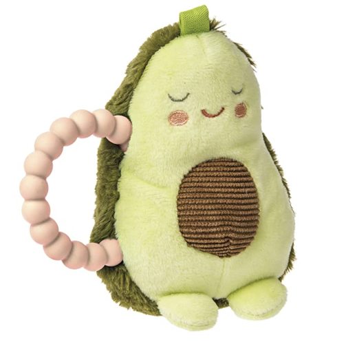 Mary Meyer Teether Baby Rattle, Yummy Avocado