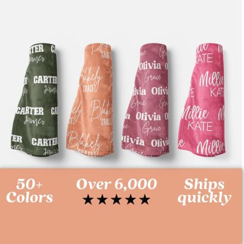 Personalized Blanket for Kids Baby Name Blanket Custom Name - Etsy