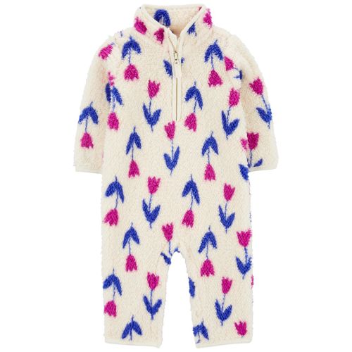 Baby Floral Sherpa Jumpsuit - Carter's | Carter's