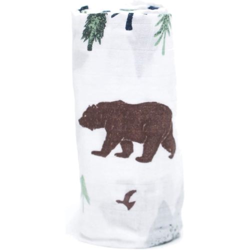 SARANONI Swaddle Blanket Luxury Decorative Baby Muslin Swaddle (Yosemite, 47" x 47")