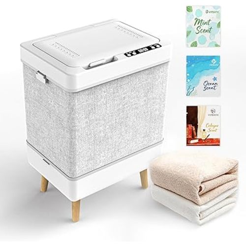 35L Foldable Towel Warmer Bucket, Fits 3 Large Towels or 2 Robes, Fast Heating, One-Piece Space-Saving Design, High-Temperature Indicator, ETL Certified