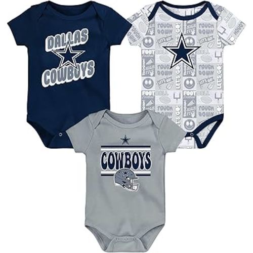 Outerstuff Infant NFL Play Day Three-Pack Bodysuit Set