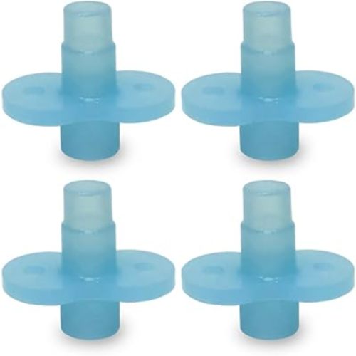 Soft Sip Baby Food Pouch Toppers - 100% Silicone, Dishwasher-Friendly and Mess-Free Feeding for Babies 6 Months+, Universal Fit for All Brands, Ideal for Chunky Meals, and Travel - Aqua Blue, 2 Packs