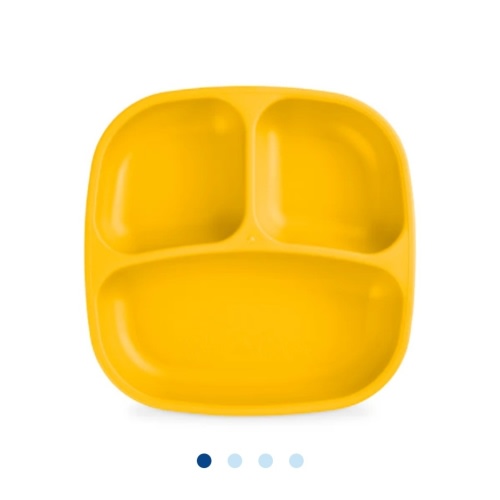 7" Divided Plate | Plastic Divided Dinner Plates | Toddler Plates – Re-Play