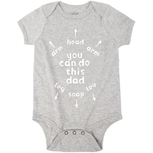 Cnins Funny Themed Infant Baby Clothes for Wild One Birthday & Cute Newborn Onesie for Daddy Baby Matching Outfits