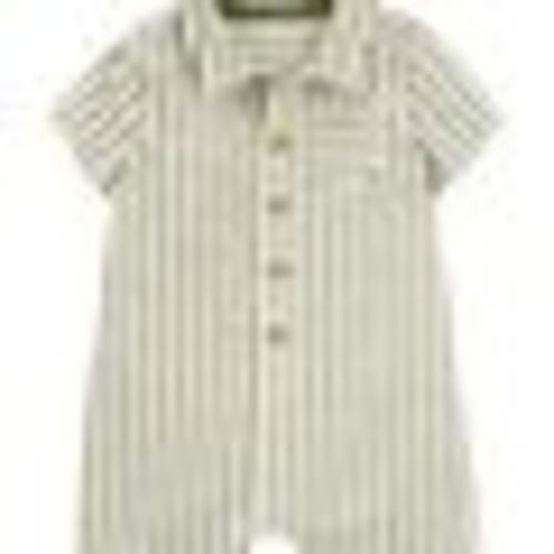 Baby Striped Short-Sleeve Romper