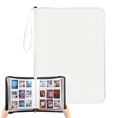 540 Pockets Photo Album Book for Fujifilm Instax Mini 12 11 9 8+8 7+ 90 40 LiPlay EVO Instant Camera, Polaroid Snap/Snap Touch/PIC-300P/Z2300/ SocialMatic Zip Instant Printer (Clay White)