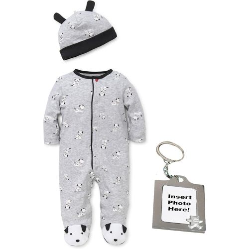 Little Me Dalmatian Dog Footed Sleep and Play Footie Sleeper Boy Pajamas Blue 3M