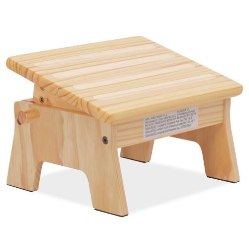 Ease-Up Adjustable Nursing Footrest – Solid Pinewood, Adjustable Height, Lightweight & Easy to Clean, Natural
