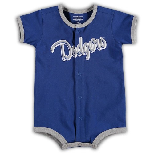 Newborn & Infant Los Angeles Dodgers Royal Stripe Power Hitter Romper