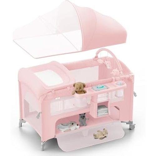 Cuna para bebé, Pack n Play, cama para cuna, cambiador de pañales