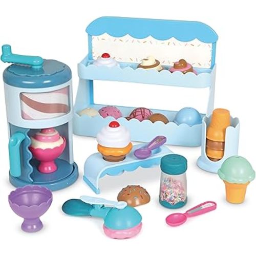 Learning Resources Swirly Scoops Ice Cream Shoppe, Ice Scoop, Swirl Ice Cream Machine, Play Cones, Play Food, Toddler Food, Toddler Learning, Pretend Play, Preschool Toys, Pretend Kitchen Playset