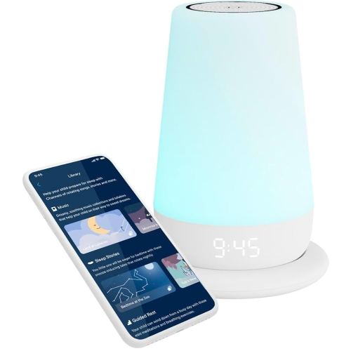 Hatch Rest+ Baby & Kids Sound Machine | 2nd Gen | Child’s Night Light, Alarm Clock, Toddler Sleep Trainer, Time-to-Rise, White Noise, Bedtime Stories, Portable, Backup Battery (with Charging Base)