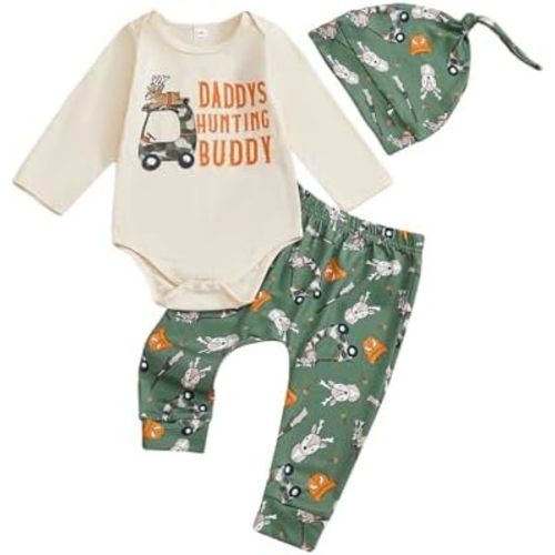 Newborn Baby Boy Clothes Fishing Short Sleeve Romper Shirt Tops Pants Summer Spring Outfits Cute Hat Set