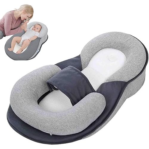Baby Feeding Support Pillow, Baby Wedge Pillow for Newborn Support Breastfeeding Pillows,Breastfeeding Nursing for Reducing Spit-Up, Bottle Feeding Detachable Pillow