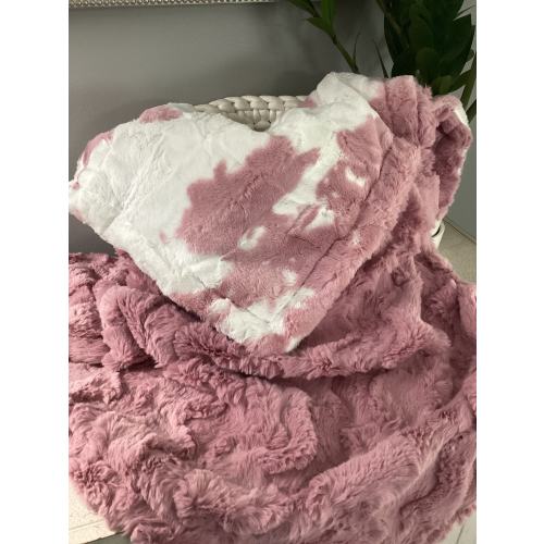 Baby Calf Clararose Plush Minky Pink Blanket/throw/Baby Toddler Kid Adult/Woodrose/Personalized/Cow/Handmade gift/Western theme