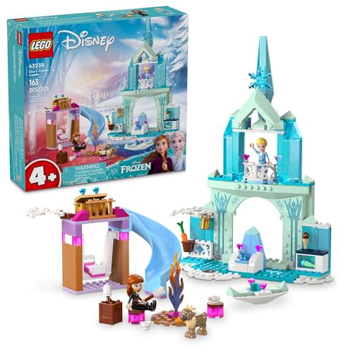 LEGO Disney Frozen Elsas Frozen Princess Castle Toy Set for Kids, includes Elsa and Anna Mini-Doll Figures and 2 Animal Figures, Frozen Toy Makes a Great Birthday Gift for Kids Ages 4 Plus, 43238