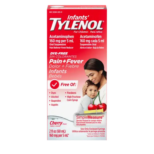 TYLENOL® Dye Free Oral Suspension with Acetaminophen for Babies & Infants | TYLENOL®