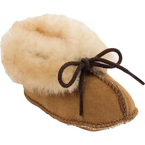 Minnetonka Genuine Sheepskin Bootie (Infant/Toddler)