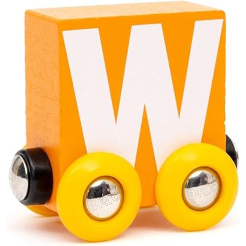BRIO – Letter Train W | Wooden Train Set Accessory Toy for Kids Age 2 Years Up
