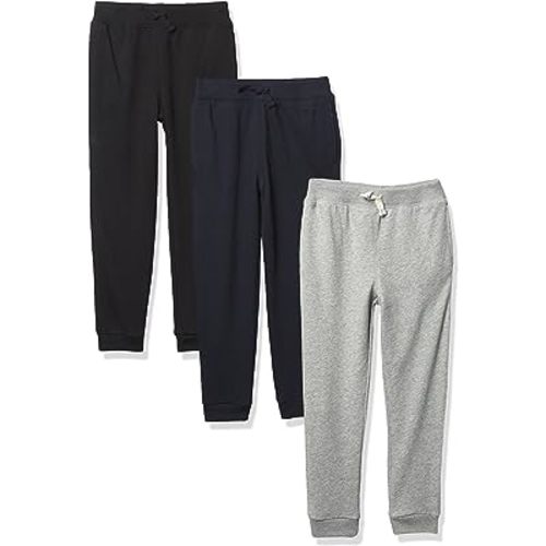 And Toddler Boy Active Striped Fleece Jogger Pants 2-pack