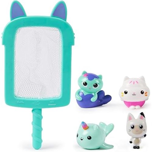 Swimways Gabby's Dollhouse Dive n Catch Game, Swimming Pool Accessories & Kids Pool Toys, Pool Party Supplies & Water Toys for Kids Aged 5 & Up